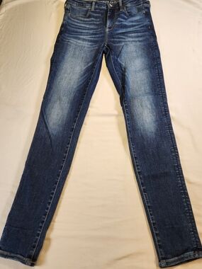 American Eagle Hi-Rise Jegging Blue Women's Leggings Size 8 Long